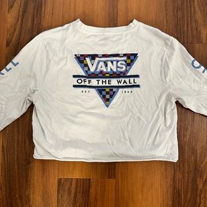 Vans Off The Wall long sleeve crop tee